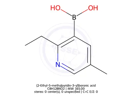 Chemical structure of (2-Ethyl-5-methylpyridin-3-yl)boronic acid