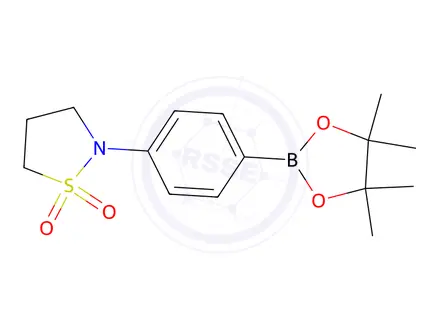Chemical structure of 4-(1,1-Dioxido-2-isothiazolidinyl)phenylboronic Acid Pinacol Ester