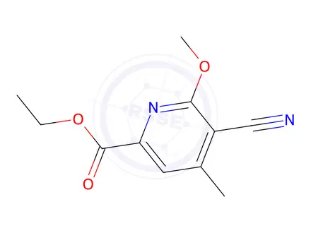 Chemical structure of Ethyl 5-cyano-6-methoxy-4-methylpicolinate