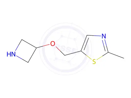 Chemical structure of 5-((Azetidin-3-yloxy)methyl)-2-methylthiazole
