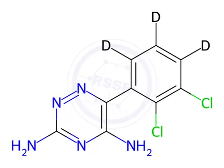 Chemical structure of Lamotrigine-[D3]