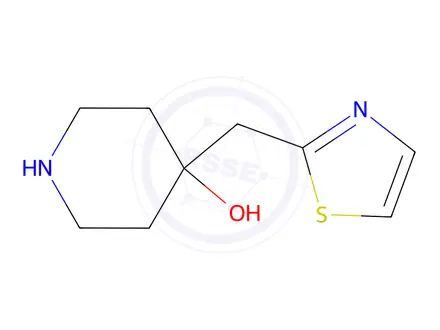 Chemical structure of 4-(Thiazol-2-ylmethyl)piperidin-4-ol