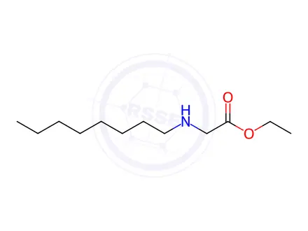Chemical structure of 2-Octylaminoacetic acid ethyl ester