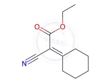 Chemical structure of 2-Cyano-2-cyclohexylideneacetic Acid Ethyl Ester
