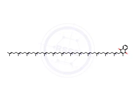Chemical structure of Menaquinone 13