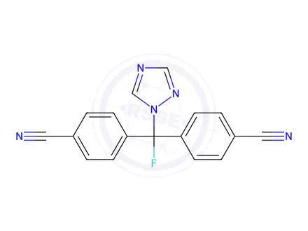 Chemical structure of 4,4'-(Fluoro(1H-1,2,4-triazol-1-yl)methylene)dibenzonitrile
