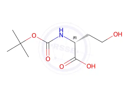 Chemical structure of Sodium (tert-butoxycarbonyl)-D-homoserinate
