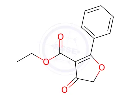 Chemical structure of ETHYL 4-OXO-2-PHENYL-4,5-DIHYDROFURAN-3-CARBOXYLATE