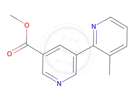 Chemical structure of Methyl 3-methyl-[2,3'-bipyridine]-5'-carboxylate