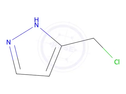 Chemical structure of 3-(chloromethyl)-1H-pyrazole