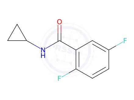 Chemical structure of N-cyclopropyl-2,5-difluorobenzamide