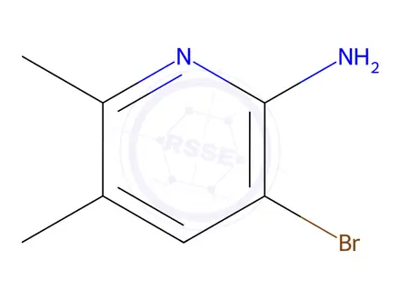Chemical structure of 2-Amino-3-bromo-5,6-dimethylpyridine