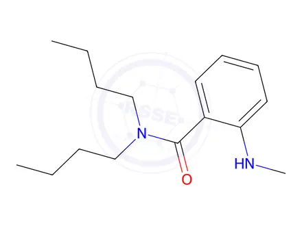 Chemical structure of N,N-Dibutyl-o-(methylamino)benzamide