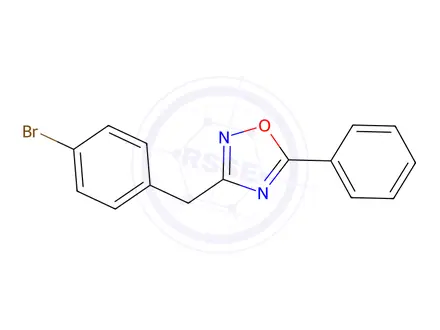 Chemical structure of 3-(4-Bromobenzyl)-5-phenyl-1,2,4-oxadiazole