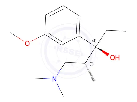 Chemical structure of (2R,3S)-1-(dimethylamino)-3-(3-methoxyphenyl)-2-methylpentan-3-ol