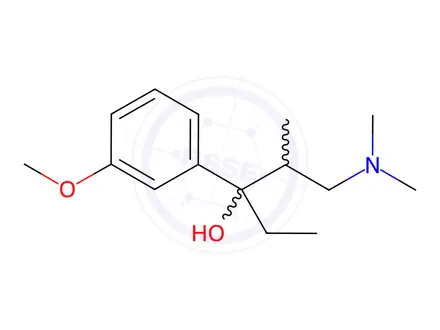 Chemical structure of 1-(Dimethylamino)-3-(3-methoxyphenyl)-2-methylpentan-3-ol