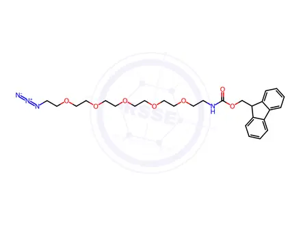 Chemical structure of Fmoc-N-amido-PEG5-azide