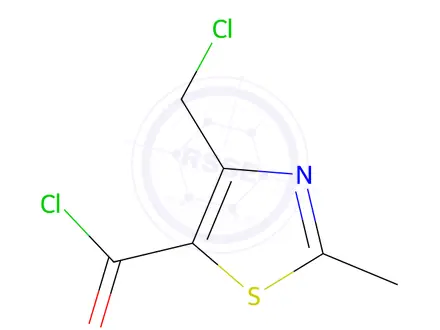 Chemical structure of 5-Thiazolecarbonyl chloride, 4-(chloromethyl)-2-methyl-(9CI)
