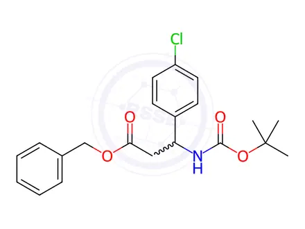 Chemical structure of Benzyl 3-((tert-Butoxycarbonyl)amino)-3-(4-chlorophenyl)propanoate