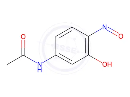 Chemical structure of N-(3-Hydroxy-4-nitrosophenyl)acetamide