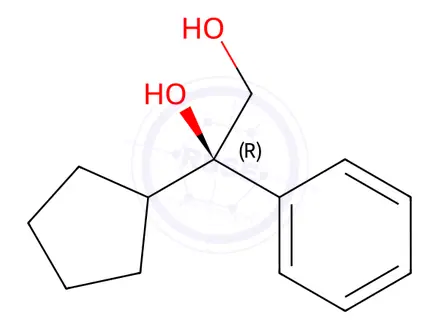 Chemical structure of (R)-1-Cyclopentyl-1-phenylethane-1,2-diol