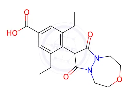 Chemical structure of Pinoxaden Metabolite SYN502836