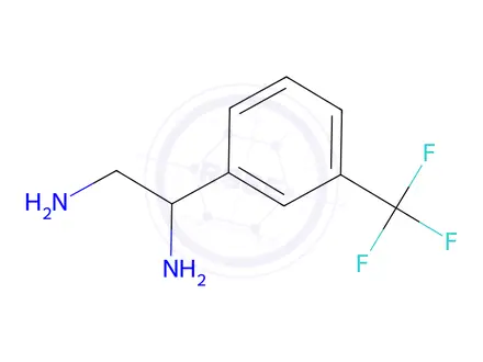 Chemical structure of 1-[3-(trifluoromethyl)phenyl]ethane-1,2-diamine