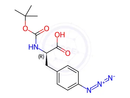 Chemical structure of Boc-D-4-Azidophe
