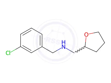 Chemical structure of N-(3-chlorobenzyl)-1-(tetrahydrofuran-2-yl)methanamine