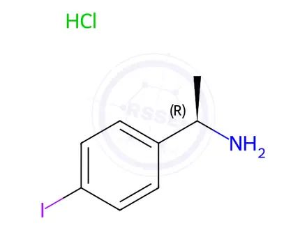 Chemical structure of (R)-1-(4-Iodophenyl)ethanamine hydrochloride
