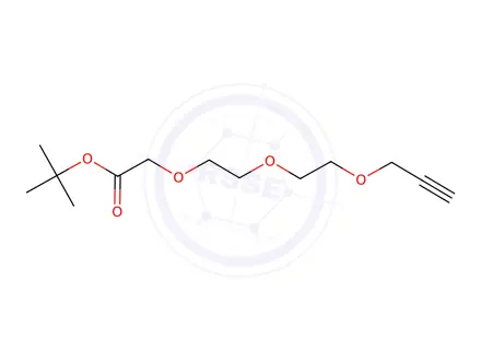 Chemical structure of Propargyl-PEG2-CH2COOtBu