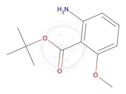 Chemical structure of tert-Butyl 2-amino-6-methoxybenzoate