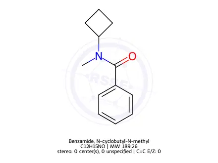 Chemical structure of Benzamide, N-cyclobutyl-N-methyl-
