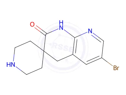 Chemical structure of 6'-Bromo-1',4'-dihydro-2'H-spiro[piperidine-4,3'-[1,8]naphthyridin]-2'-one