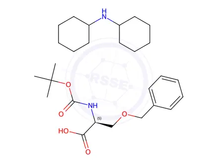 Chemical structure of Boc-Ser(Bzl)-OH.DCHA