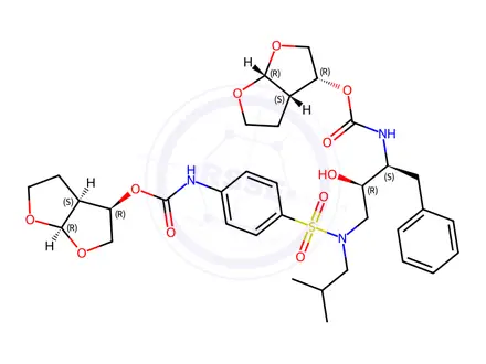 Chemical structure of N’-Bis THF Darunavir