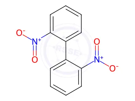Chemical structure of 2,2‘-Dinitrobiphenyl