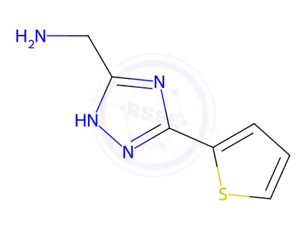 Chemical structure of (5-(Thiophen-2-yl)-4H-1,2,4-triazol-3-yl)methanamine