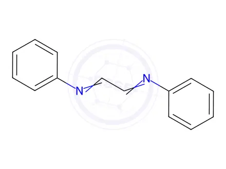 Chemical structure of N,N'-1,2-ethanediylidenebis-benzenamine