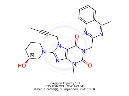 Chemical structure of Linagliptin Impurity 312