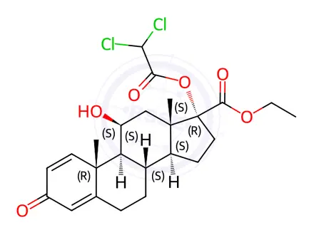 Chemical structure of Etiprednol dicloacetate