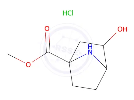 Chemical structure of Methyl 3-hydroxy-7-azabicyclo[2.2.1]Heptane-1-carboxylate hydrochloride