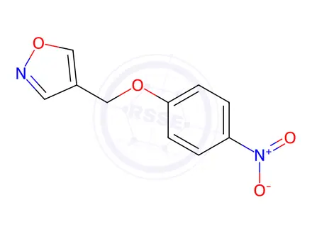Chemical structure of 4-((4-Nitrophenoxy)methyl)isoxazole