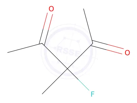 Chemical structure of 2,4-Pentanedione, 3-fluoro-3-methyl-(9CI)