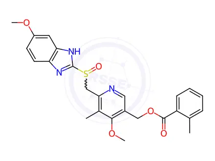 Chemical structure of Esomeprazole Sodium Impurity 166