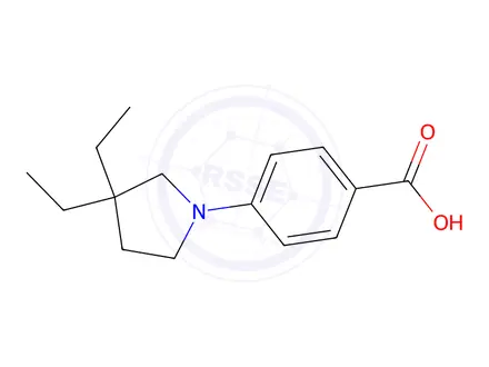 Chemical structure of 4-(3,3-Diethylpyrrolidin-1-yl)benzoic acid