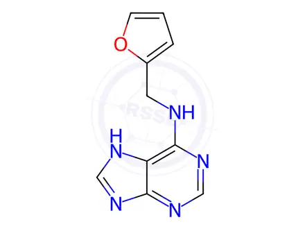 Chemical structure of 6-Furfurylaminopurine