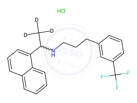 Chemical structure of rac Cinacalcet-d3 Hydrochloride