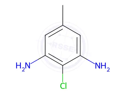 Chemical structure of 1,3-Benzenediamine, 2-chloro-5-methyl-
