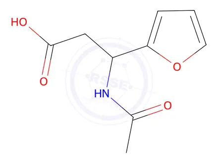 Chemical structure of 3-Acetamido-3-(furan-2-yl)propanoic acid